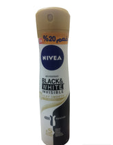 NIVEA WOMEN BLACK & WHITE SILKY SMOOTH SPRAY 150ML DISC 20%